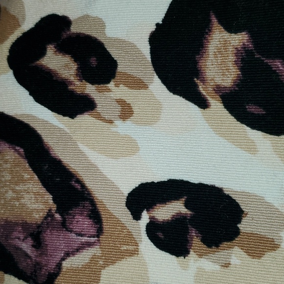 Dress Up Brandwear Micro Corduroy Leopard High Rise Flare Pants Size M - Picture 10 of 10